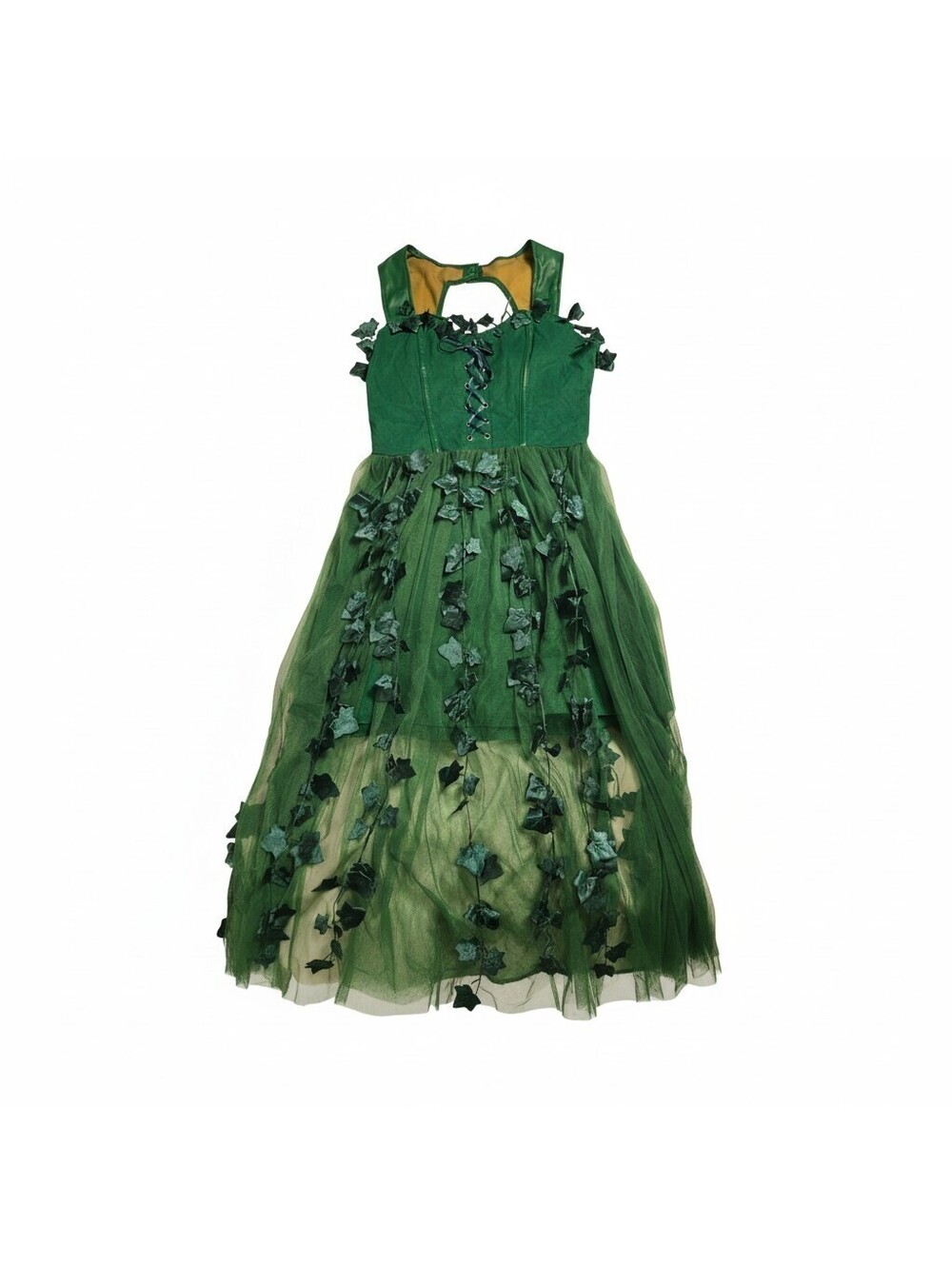 Spirit Halloween DC Villains Poison Ivy Dress Costume Adult Green Ivy Leaves M